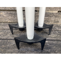 Brutalist gietijzeren kandelaars